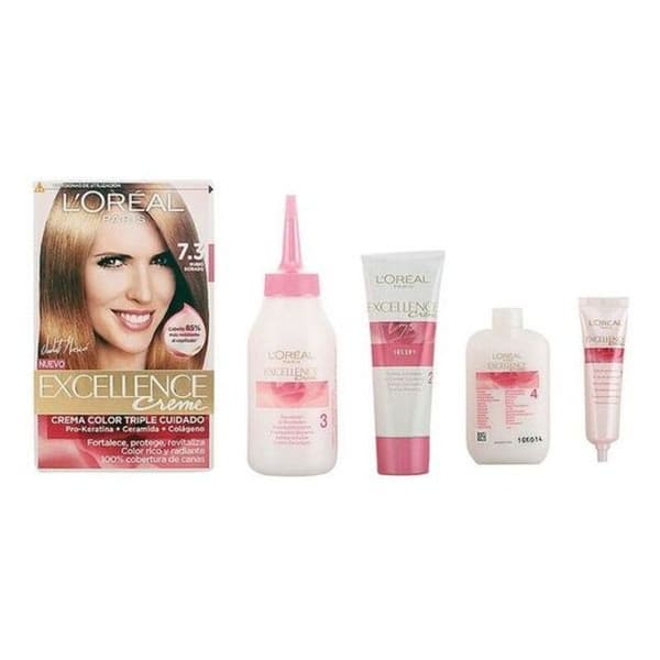 Permanent Hårfarge Excellence L'Oreal Make Up Excellence Gylden blonde Nº 9.0-rubio muy claro Nº 8.0-rubio claro 192 ml