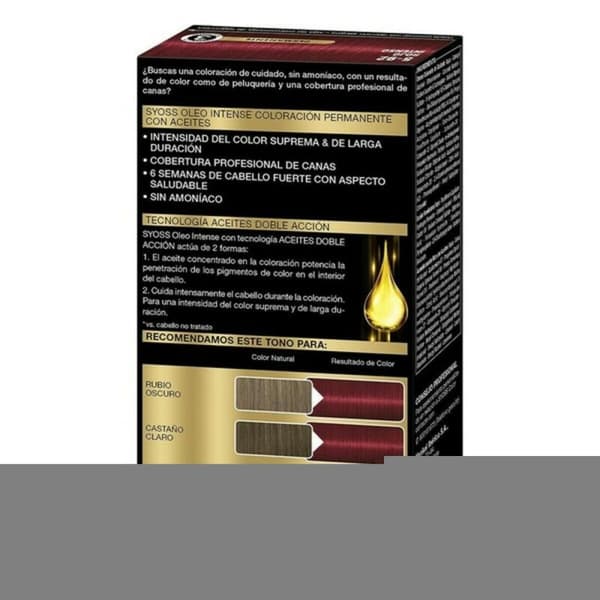 Permanent färg Syoss Olio Intense Utan ammoniak Nº 5,92 Knallrött