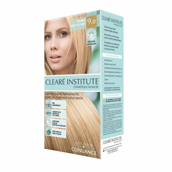 Permanent hårfarge - krem Clearé Institute Colour Clinuance Nº 9.0-rubio muy claro