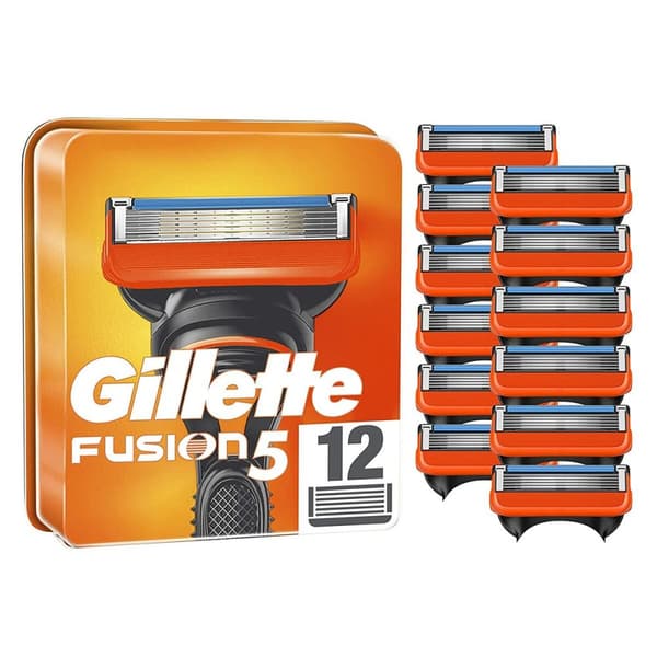 Partakoneen lisäterät Gillette FUSION5 12 osaa