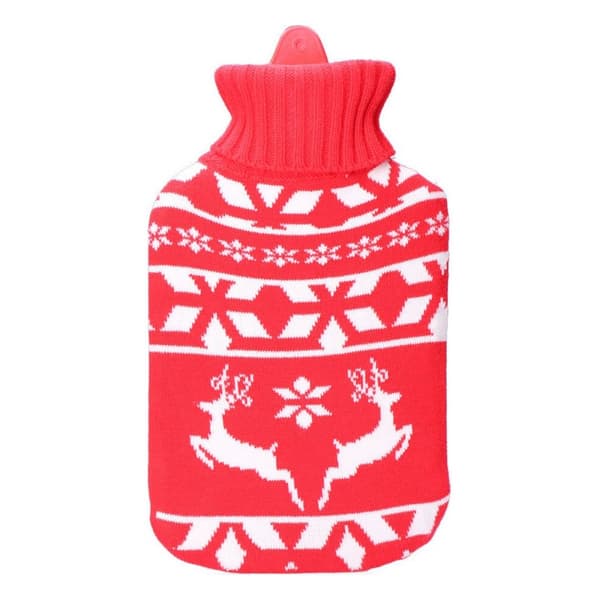 Varmvannflaske EDM 76770 Rojo/Blanco Uld 2 L Plast