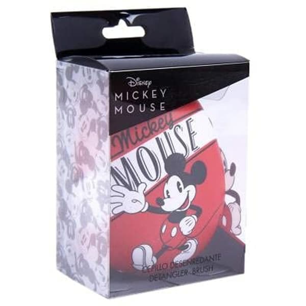 Børste til Glatning af Håret Disney Rød Mickey Mouse 7 x 9 x 4 cm