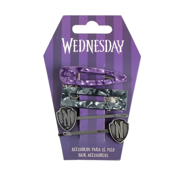 Hårklämmor Wednesday 4 Delar