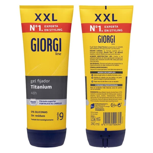 Stylingel Giorgi Nº9 Absolute Titanium 240 ml