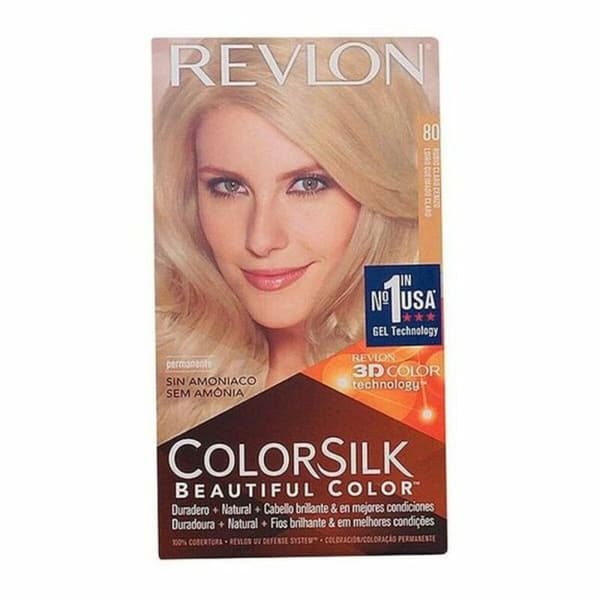 Väriaine ei sisällä ammoniakkia Colorsilk Revlon I0021838 Tuhkanvaalea (1 osaa)