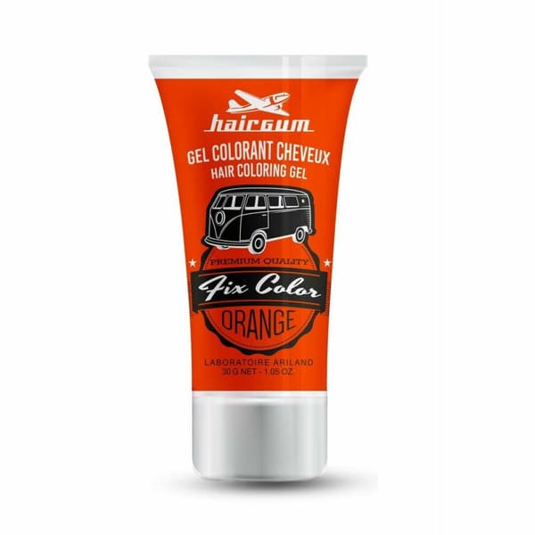 Ej permanent hårfärg Hairgum Fix Color Stylinggel Orange 30 ml