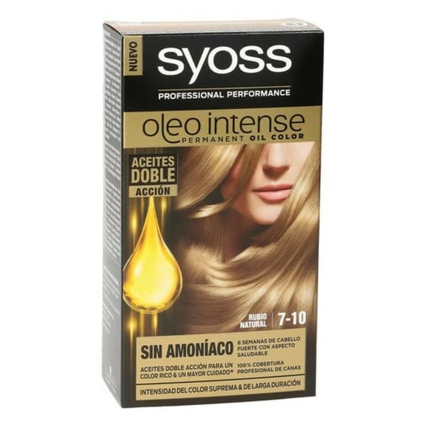 Permanent färg Syoss Olio Intense Utan ammoniak Nº 7,10 Blont Naturell