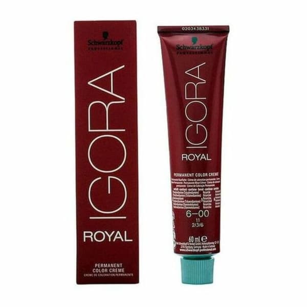 Pysyvä väriaine Igora Royal Schwarzkopf Igora Royal 6-00 Nº 6-00 Nº 9.0-rubio muy claro Nº 8.0-rubio claro 60 ml
