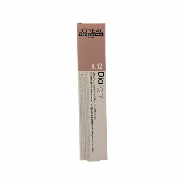 Permanent hårfäg L'Oreal Professionnel Paris Dia Light Nº 9.12 Gel Kräm Utan ammoniak Nº 9,12 50 ml