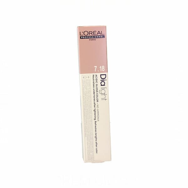 Farge Ingen Ammoniak L'Oreal Professionnel Paris Dia Light Color Nº 7.18 50 ml