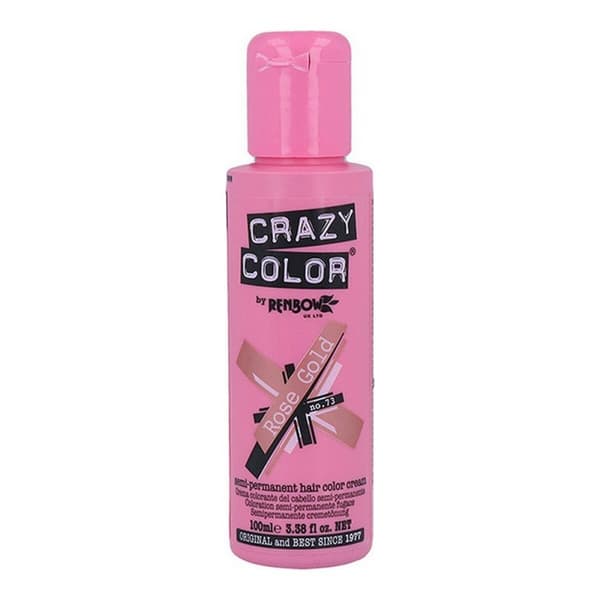 Halvvarig färg Pink Gold Crazy Color Nº 73 (100 ml)