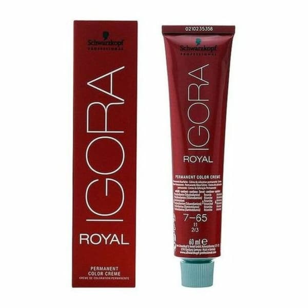 Permanent färg Igora Royal Schwarzkopf Igora Royal 7-65 Nº 7-65 Nº 9.0-rubio muy claro Nº 8.0-rubio claro 60 ml