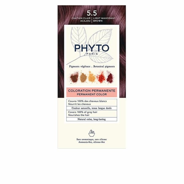 Permanent hårfäg Phyto Paris PHYTOCOLOR #5.5-Castaño Claro Caoba