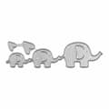 Miniatyrbild 3 av 4: Skärmall - RAYHER - Elefantfamilj - 0,8-2,3cm x 0,7-9cm - 2st - tab.-LS