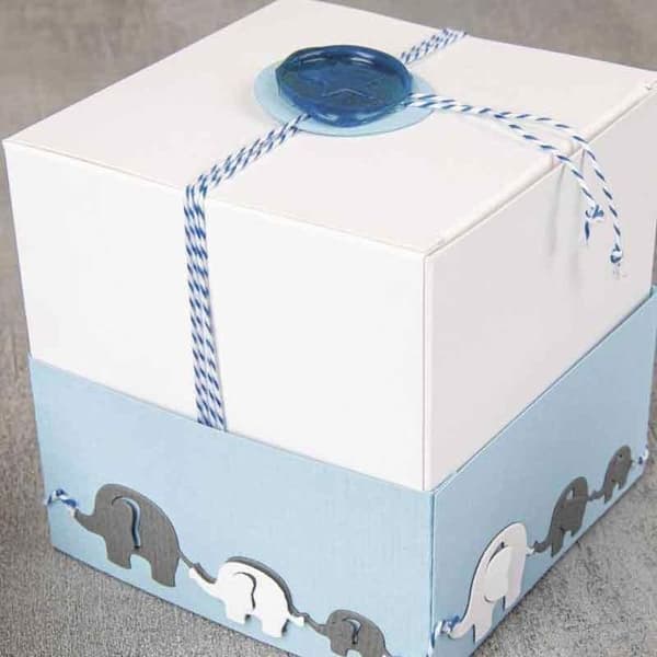 Skärmall - RAYHER - Elefantfamilj - 0,8-2,3cm x 0,7-9cm - 2st - tab.-LS