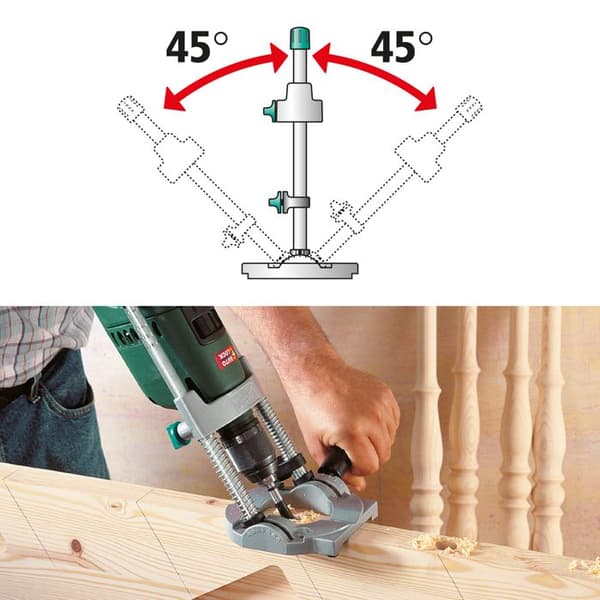 Tecmobil Drilling Support - wolfcraft - Justerbar och bärbar borrguide - 4522000