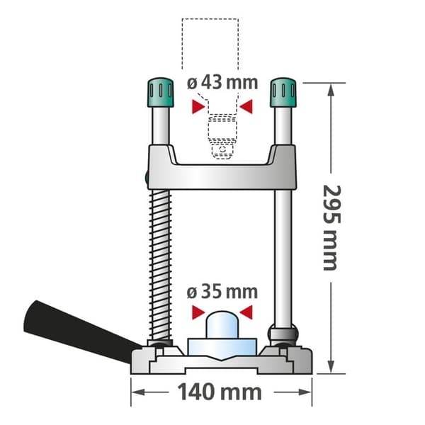Tecmobil Drilling Support - wolfcraft - Justerbar och bärbar borrguide - 4522000