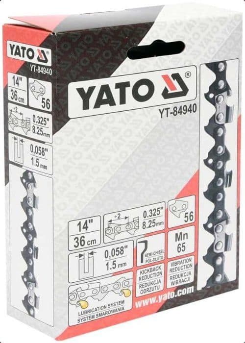 Skärmall - Yato skärguide - YT-84942 - Skärkedja 1666 länkar 0,325'' halv-axel ()'''