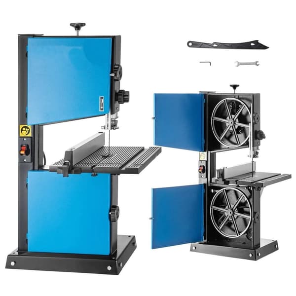 300W 1400RPM 700m/min 9" bänkbandsåg, 0-45° justerbar, dammuppsamlingsfunktion
