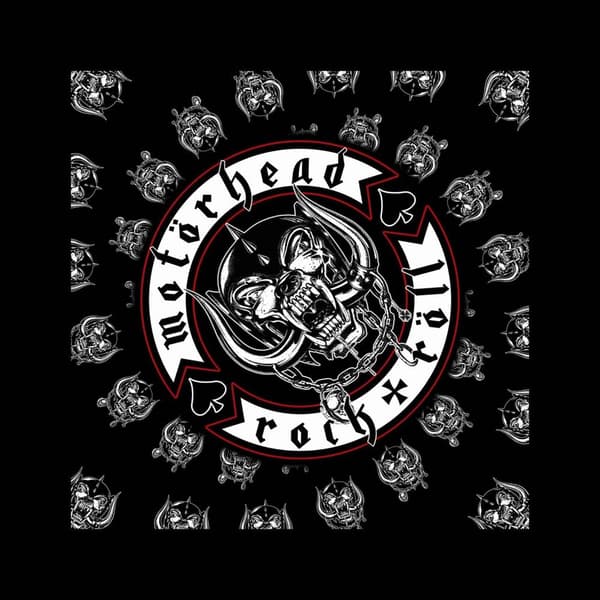 Motorhead Bandana Biker Badge Band Logo Official Black One Size