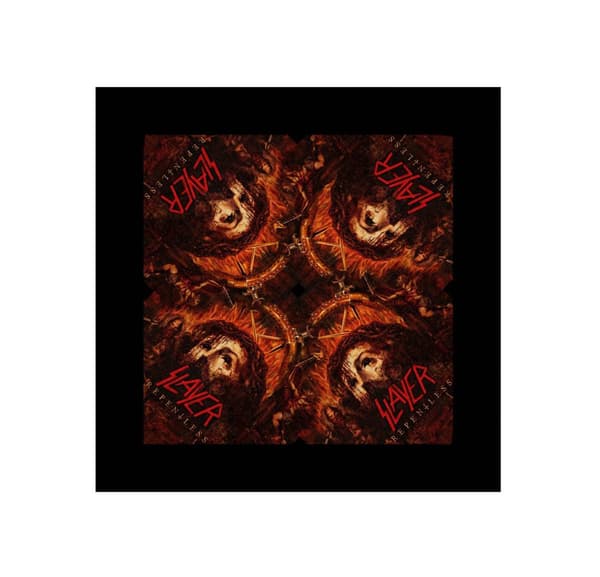 Slayer Bandana Repentless Band Logo Official Black 21in x 21in One Size