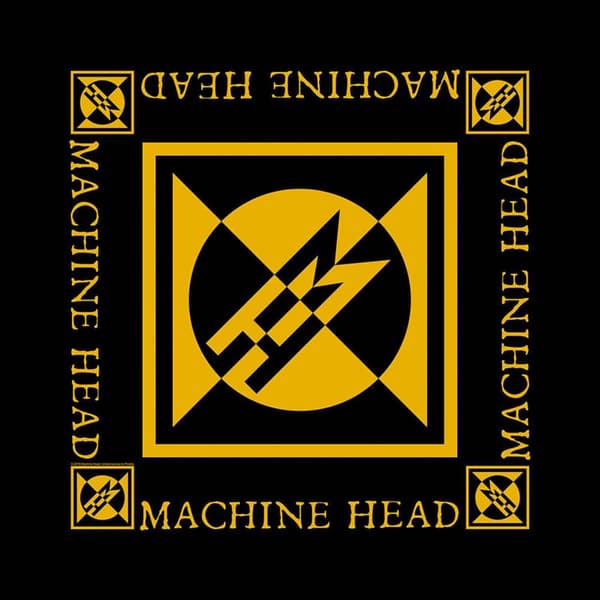 Machine Head Bandana Diamond Band Logo Official Black One Size