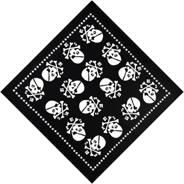 Pirate Skull & Cross Bones Bandana festival logo Official (21in x 21in) One Size