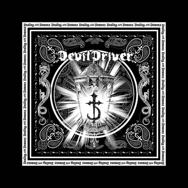 DevilDriver Bandana Lantern Band Logo Official Black One Size