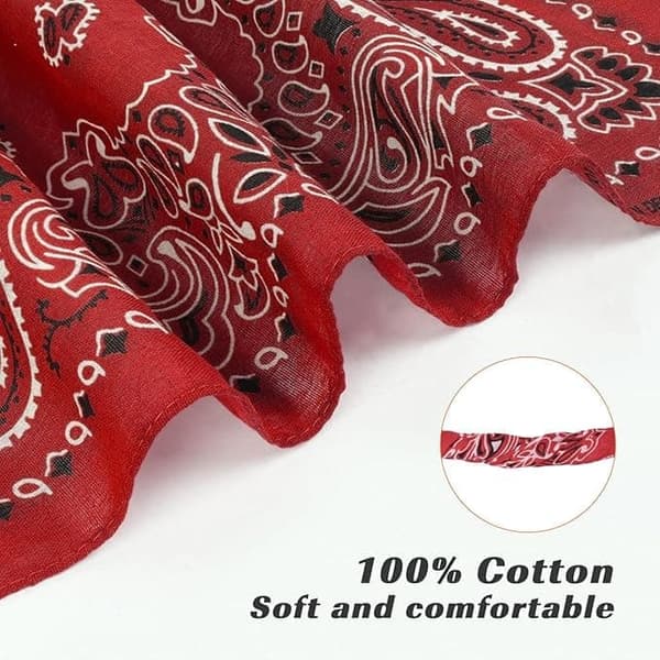 Lollanda 6 kpl Bandana Paisley 54x54 cm