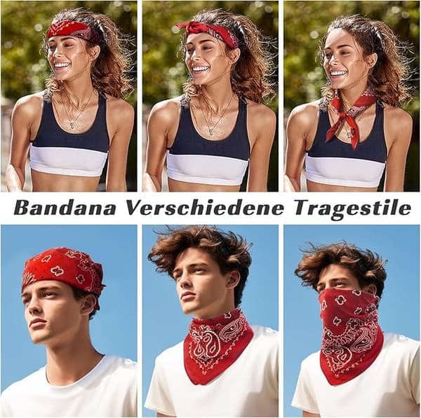 Lollanda 6 kpl Bandana Paisley 54x54 cm