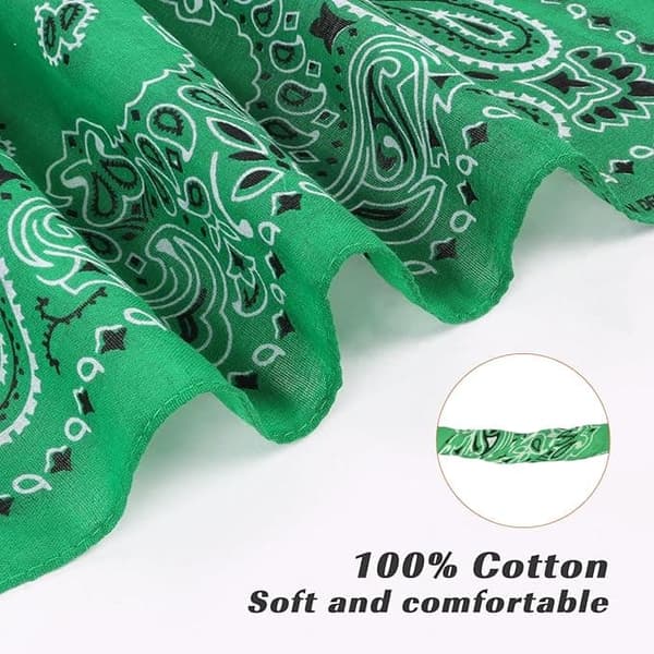 Lollanda 6 kpl Bandana Paisley 54x54 cm