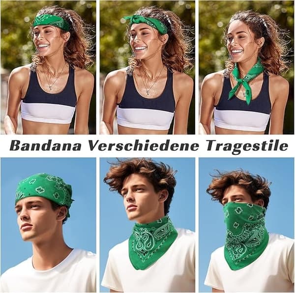 Lollanda 6 kpl Bandana Paisley 54x54 cm