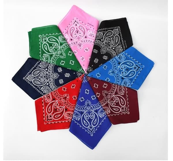 Lollanda 6 kpl Bandana Paisley 54x54 cm