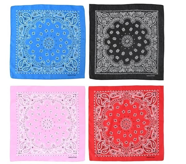 Lollanda 6 kpl Bandana Paisley 54x54 cm
