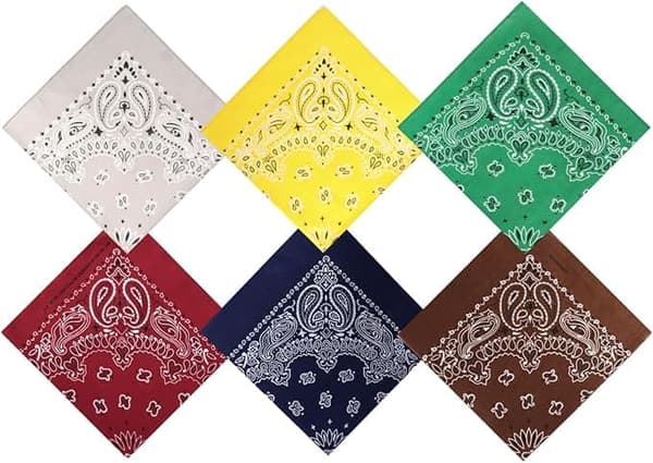 Lollanda 6 kpl Bandana Paisley 54x54 cm B