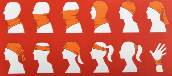 BRUBECK BANDANA TØRKLÆDE ANSIGTSBESKYTTELSE L/XL