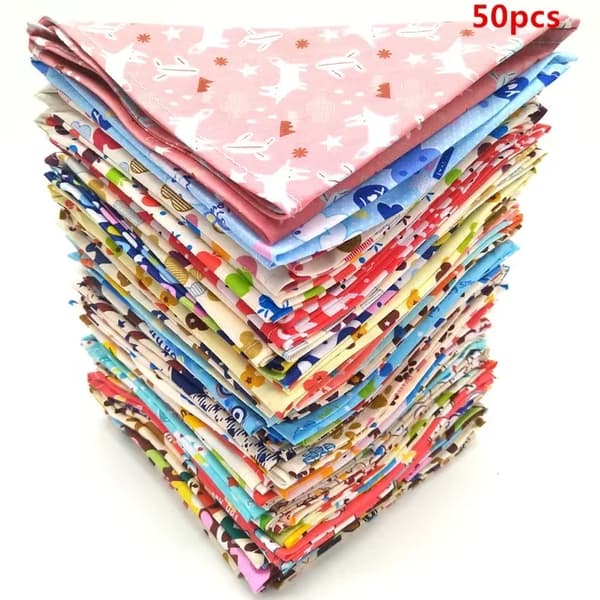 Hundbandana, Bekväm Tyg, Justerbar Passform,50 st