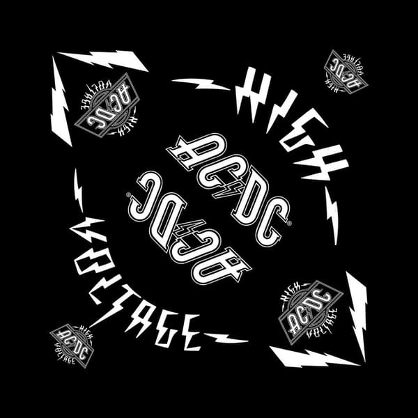 AC/DC Unisex Bandana: High Voltage