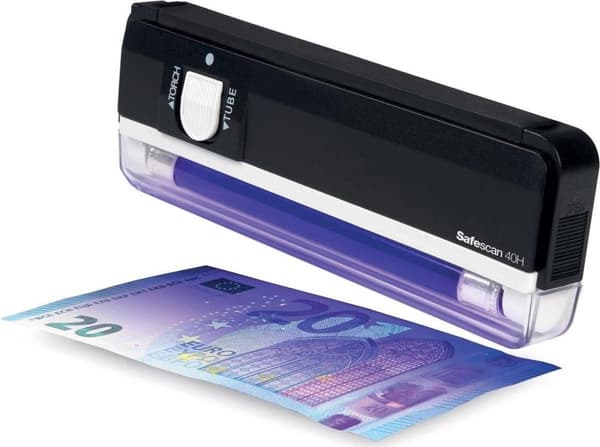 Safescan förfalskningsdetektor 40H, med UV-förfalskningsdetektering
