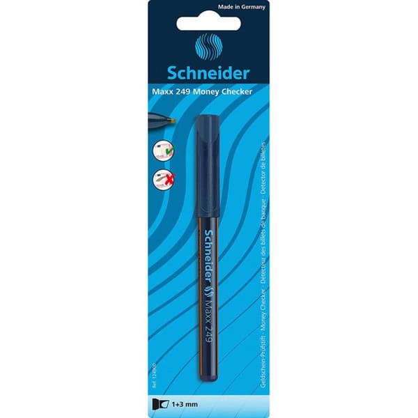 Schneider Maxx 249 Money Checker Penningdetektor penna vit