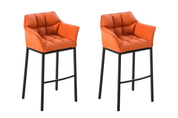 CLP 2-pack Barstol Damaso med 4-ben underrede