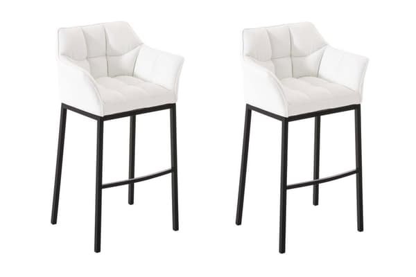 CLP 2-pack Barstol Damaso med 4-ben underrede