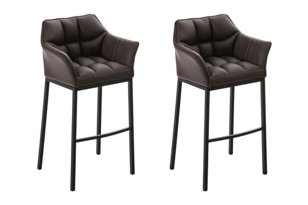 CLP 2-pack Barstol Damaso med 4-ben underrede