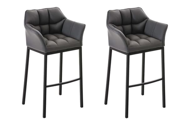 CLP 2-pack Barstol Damaso med 4-ben underrede