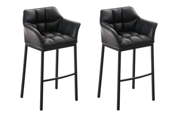 CLP 2-pack Barstol Damaso med 4-ben underrede