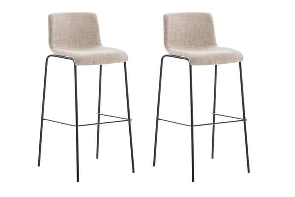 CLP 2-pack Barstol Hoover Tyg med fyra ben