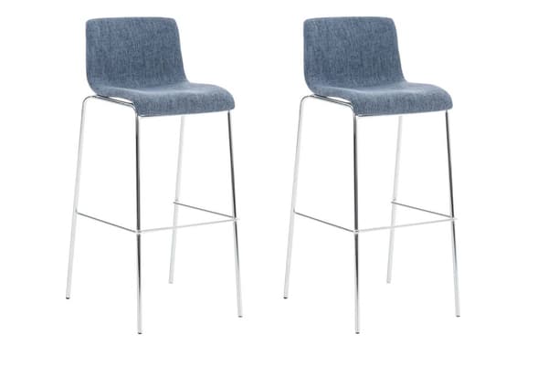 CLP 2-pack Barstol Hoover Tyg med fyra ben