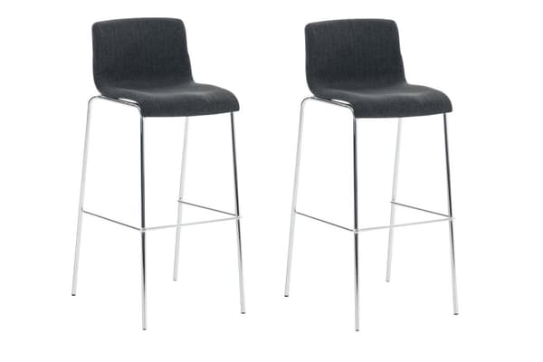 CLP 2-pack Barstol Hoover Tyg med fyra ben