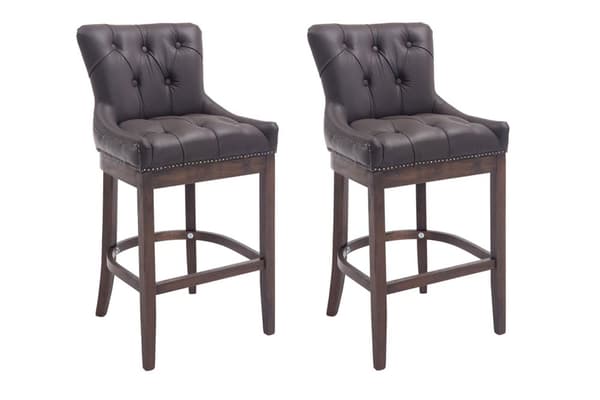 CLP 2-pack Baarituoli Lakewood Aito Nahka