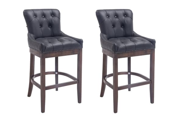 CLP 2-pack Baarituoli Lakewood Aito Nahka